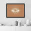 «Earthy Gaze Minimalist Eye Illustration Warm Earth Tones» sur papier-98267347-98267348
