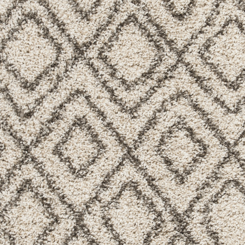 Tapis ivoire / gris Adessa, Rectangulaire 3 pi x 5 pi