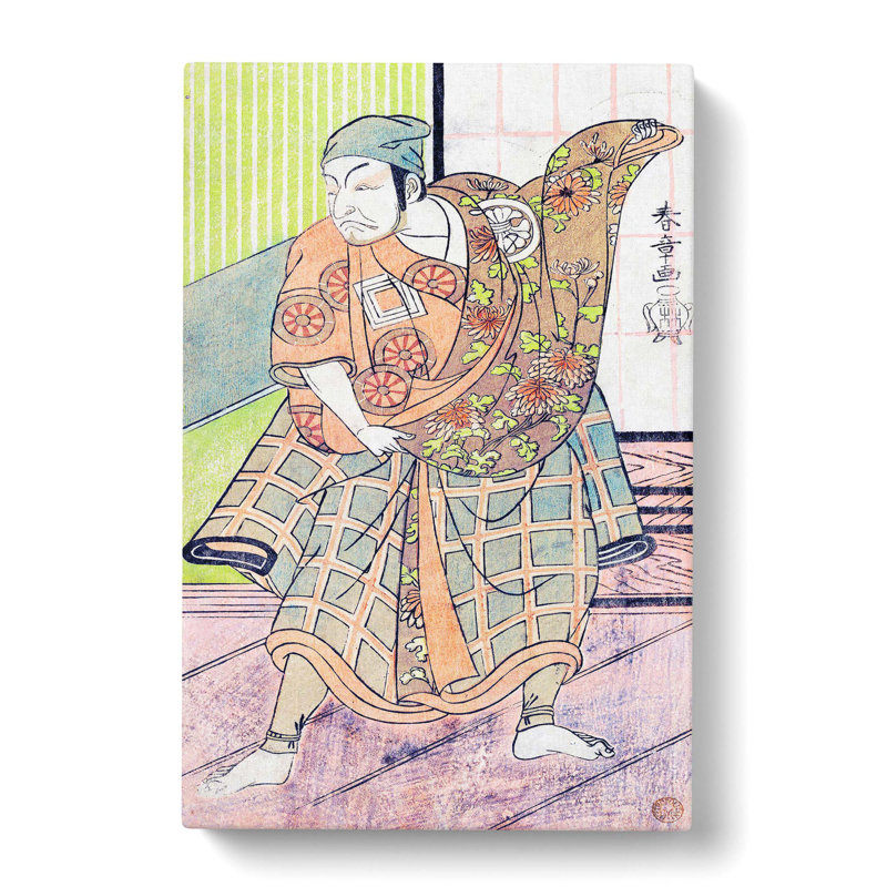 The Fourth Ichikawa Danjuro by Katsukawa Shunsho - Wrapped Canvas Painting Print, 76cm H x 50cm W x 3cm D