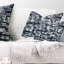 Coussin lombaire à fond géométrique abstrait