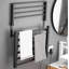 Ensemble de porte-serviettes de salle de bain électrique noir