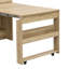 Buffet compact compact avec huche et table de salle à manger pliable, idéal pour les petits espaces et un rangement efficace
