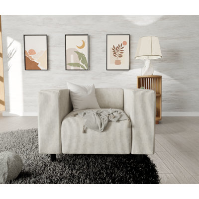 Sofie Upholstered Corduroy Armchair