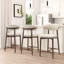 Upholstered Counter Stool with Solid Wood Frame-123848573