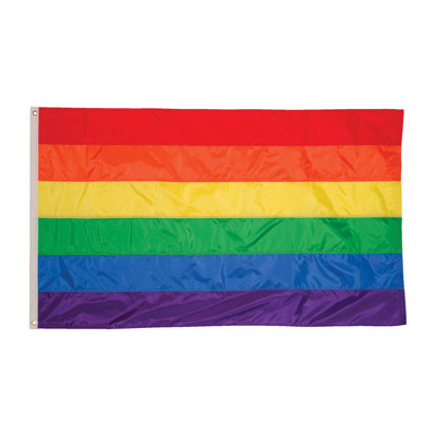 Drapeau arc-en-ciel à œillets