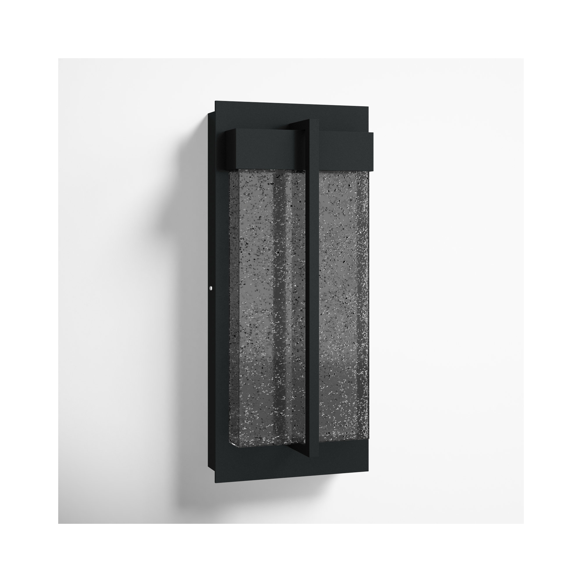 Ayoka Single Light Outdoor Aluminum LED Wall Light, 16" H x 7" W x 7" D