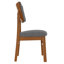 Set of 4 Mid-Century Modern Upholstered Dining Chairs with Ergonomic Design and Sturdy Wood Frame-1691654554