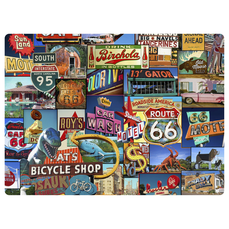 Tapis de chaise de bureau 35 po x 47 po 9 à 5 Roadside America