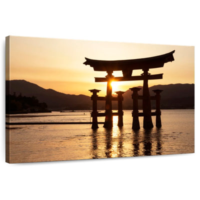 Coucher de soleil Ravi Miyajima Torii