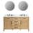 Armanno Quartz Top Double Vanity with Mirror