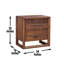 Lofton - Table de chevet - Brun