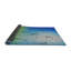 Tapis décoratif bleu géométrique-571391921