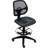 Backed Adjustable Height Ergonomic Lab Stool with Footring Wheels