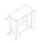 Table d'appoint grise robuste 15,79 lb - et compacte fonctionnelle de 6 pouces de haut