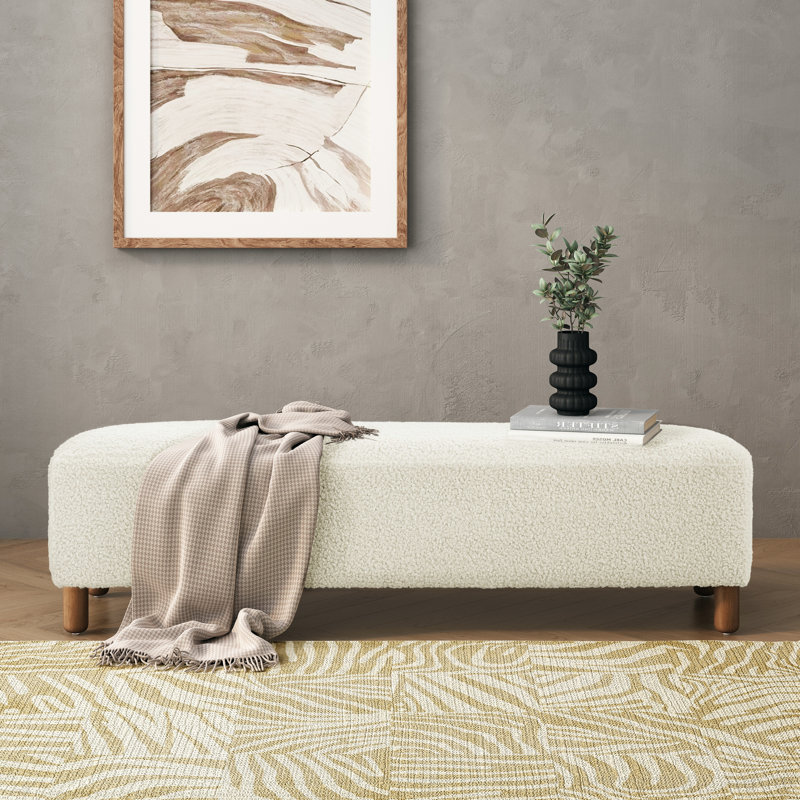 Repose-pieds confortable, blanc