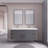 59.05'' Double Bathroom Vanity with Acrylic Top-646813819