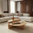Modern Round Coffee Table With Raised Counter