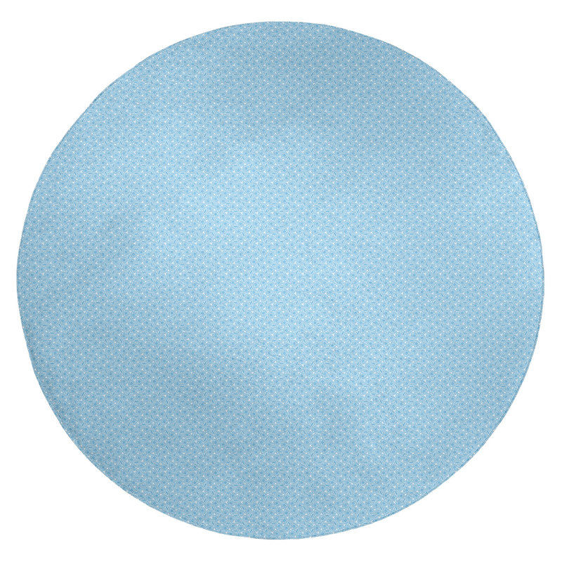 Chenille Geometric Indoor Rug, Round 5'