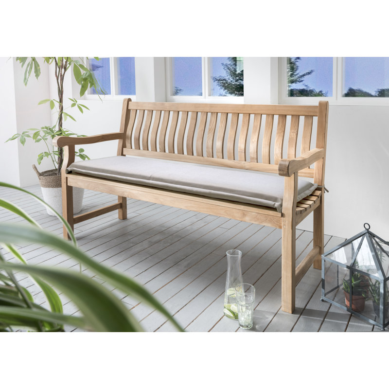 Polster für Gartenbank, Grey, 5cm H x 130cm W x 45cm D