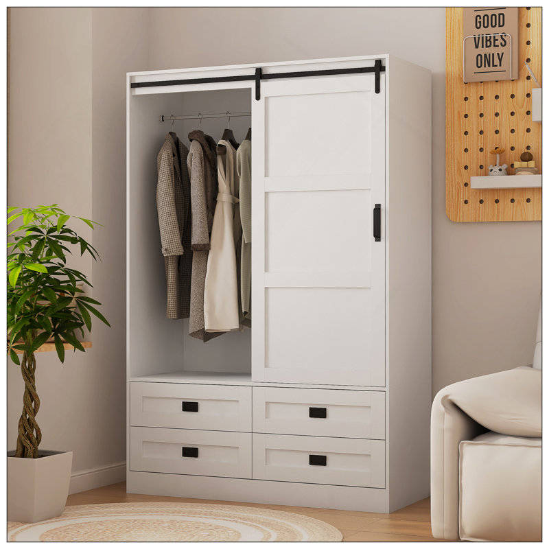 Armoire de rangement haute avec garde-robe de chambre à coucher