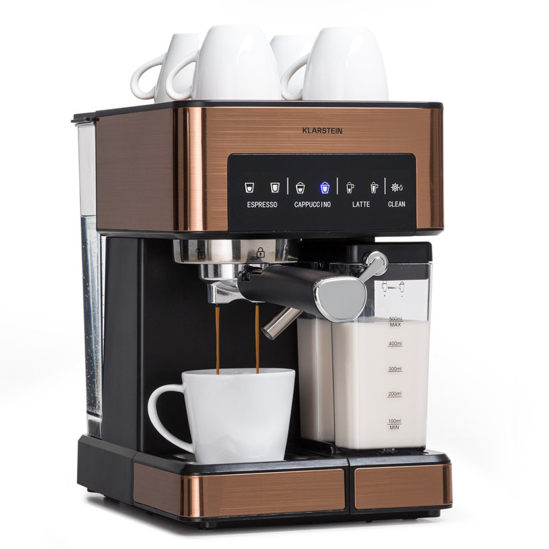 Arabica Comfort espresso machine 1350W 20 bar 1.8 L touch control panel, Brown