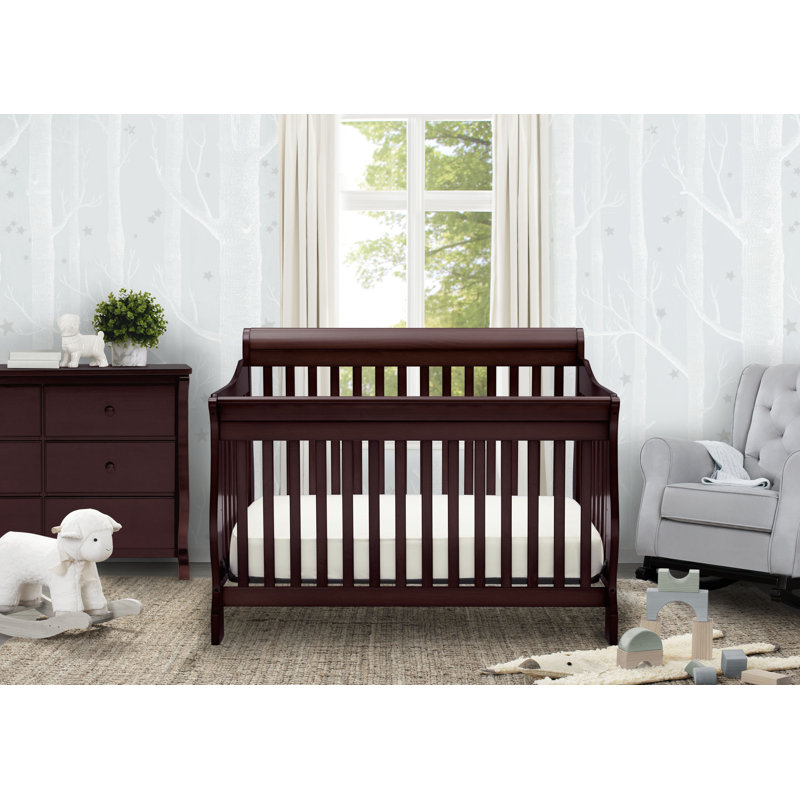 Canton 6-in-1 Convertible Crib, Espresso Cherry
