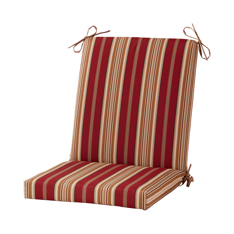 High Back Dining Chair Pad, Roma Striped