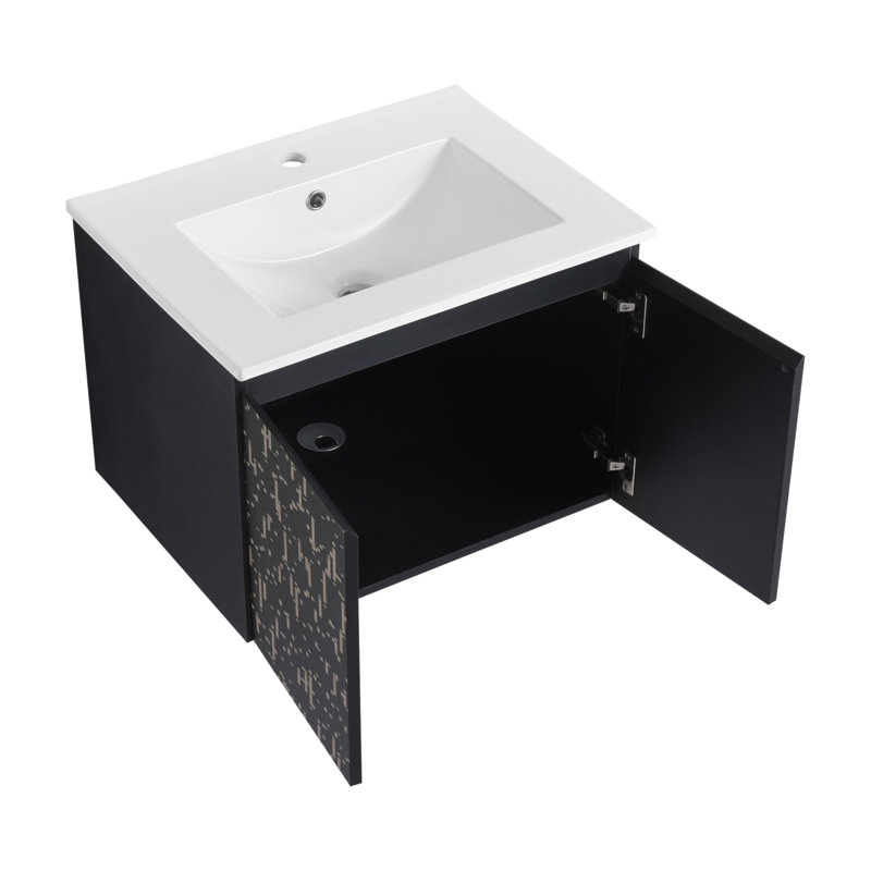 81 Base de meuble-lavabo simple mural 24 po 81