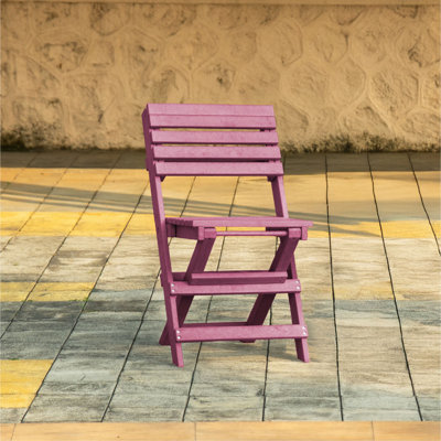 Chaise bistro pliante en PEHD entièrement recyclé toutes saisons Coastal Bay