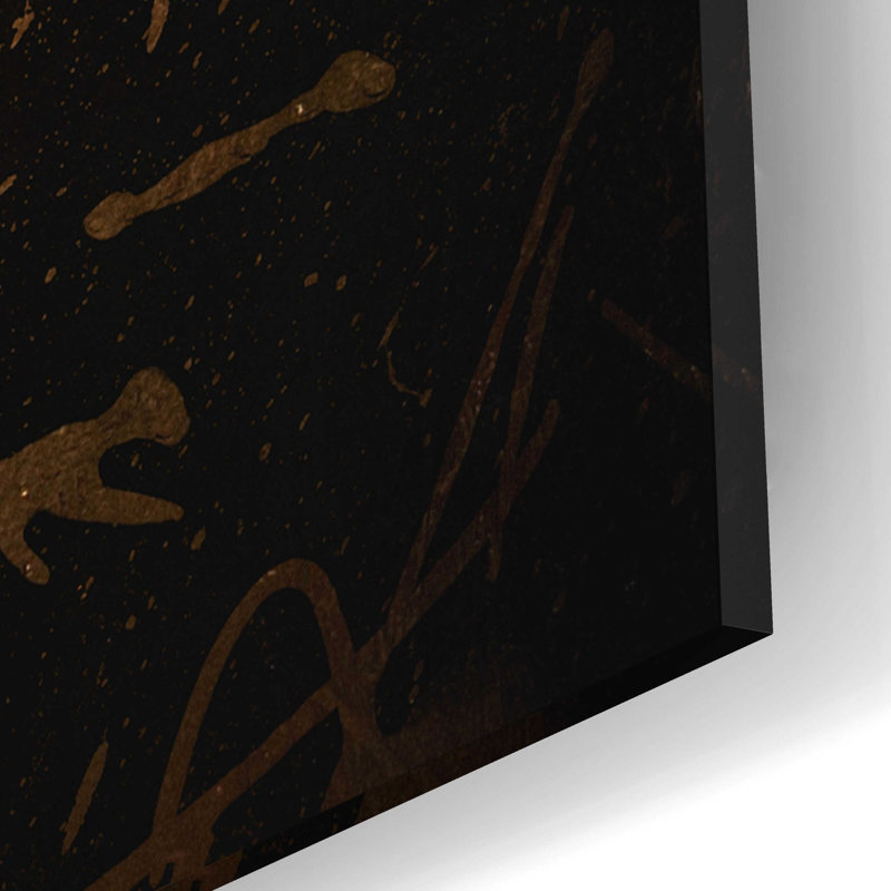 «Bitcoin Zinc» par Cameron Gray, art mural en verre acrylique, H 12 po x l 12 po x P 0,13 po