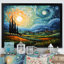 Art mural Vangogh le cyprès se balançant II