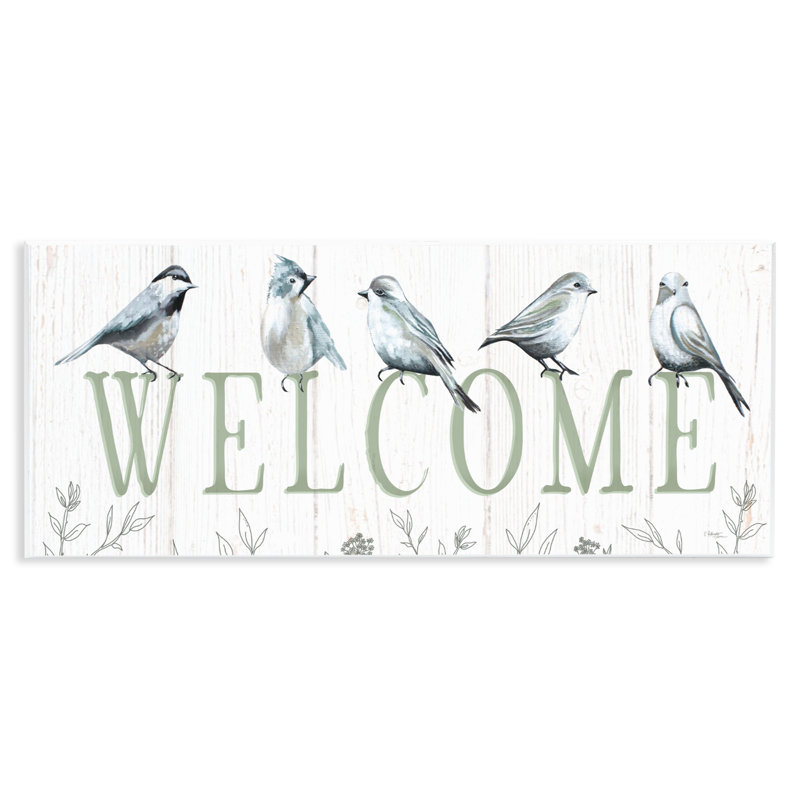 Plaque murale délicate «Welcome Birds», conception par Elizabeth Tyndall