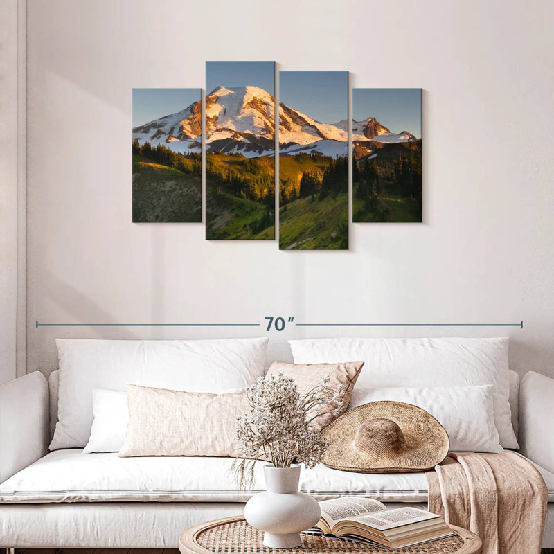 Alvord Sunrise Over Mt. Baker, H 27 po x l 43 po