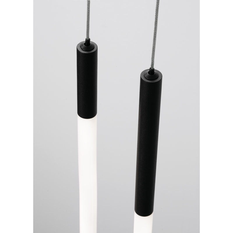 Adel Single LED Pendant, Black