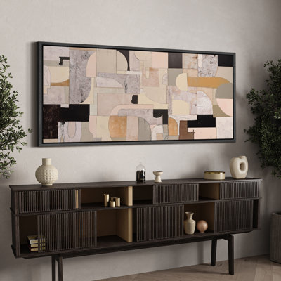Collage architectural abstrait de style Mid-Century