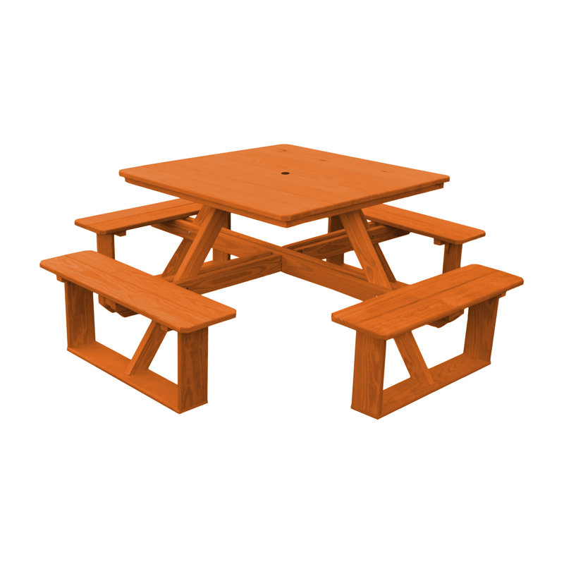 Table de pique-nique Law-Simmonds, Oui, Teinte séquoia, L 44 po x l 44 po x H 30 po