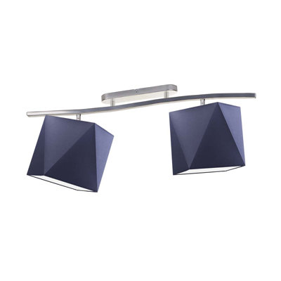Muro Fabric Semi Flush Mount