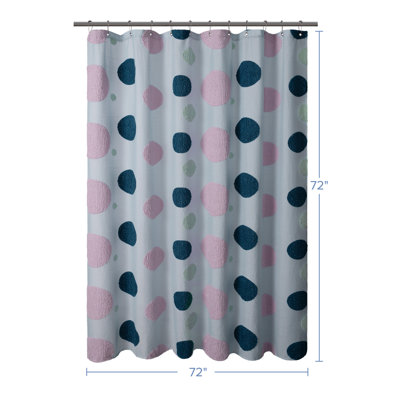 Tufted Circle Shower Curtain