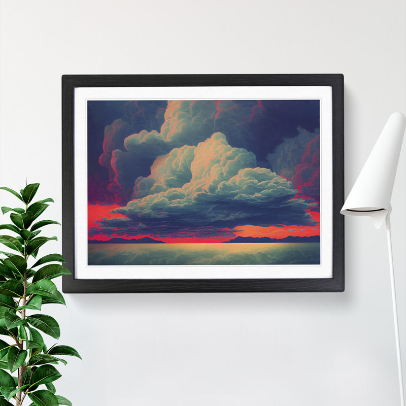 Clouds at Sunset Vol.1 - Framed Print, Black, 34cm H x 46cm W x 2cm D