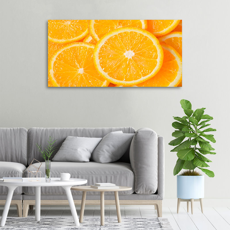 Orange Slices - No Frame Print on Canvas