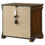 Table de chevet 3 tiroirs Garland cerise brune