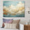 Beige doré minimalisme nuages - art mural nuages