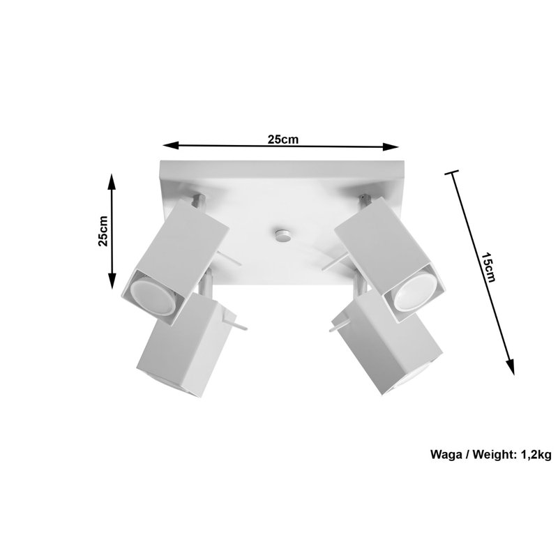 Cardiff Flush Mount, White