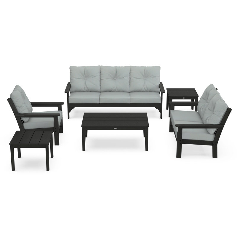 Vineyard 6-Piece Deep Seating Set, Spa, Green