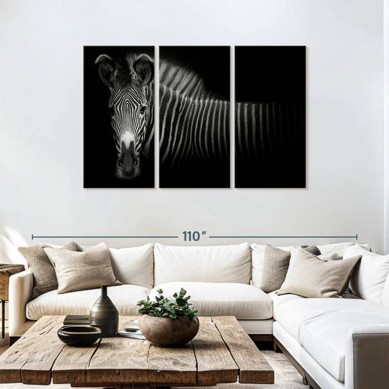 Brampt Vignette Zebra, 48" H x 74" W