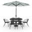 Alfie-Jack 6 - Person Patio Dining Set with Rectangular Table-2003192734