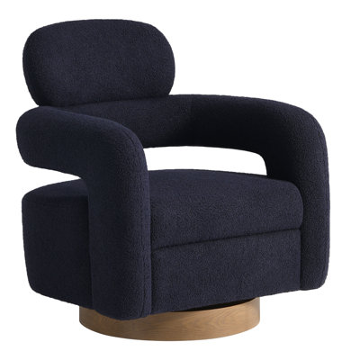 Bayville 29" Wide Sherpa Swivel Chair