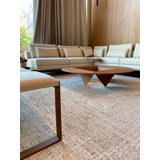 Dahab Rectangle Area Rug in Cement
