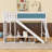 Wood Loft Bed With Storage Shelves And Slide-1711891045-1711891047