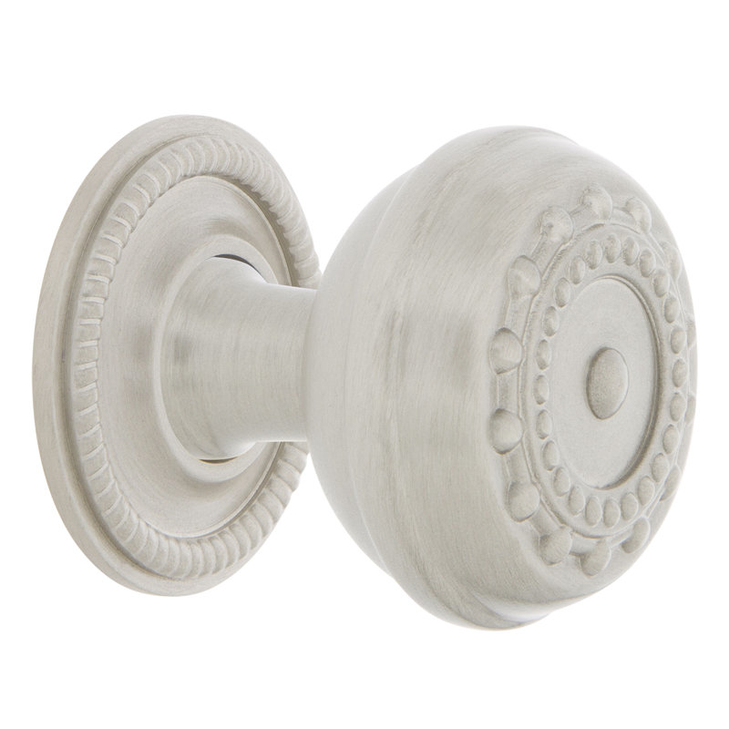Meadows 1 3/8" Diameter Round Knob, Satin Nickel